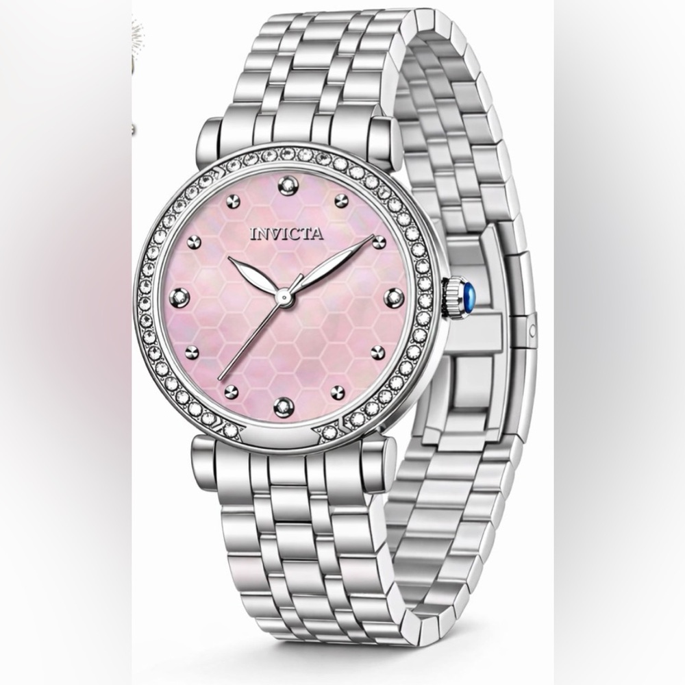 INVICTA Wildflower Women's Watch - 32mm, Steel with Dusty Pink Dial.